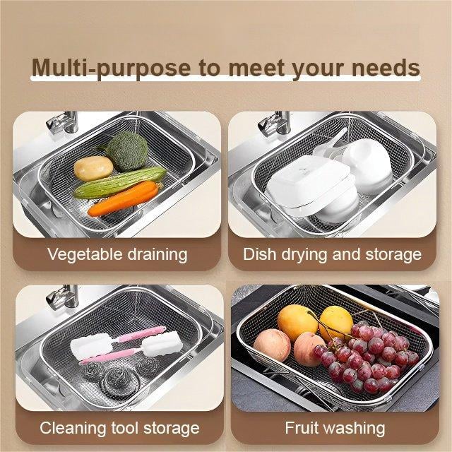 ⏰Expandable Over The Sink Dish Drying Rack